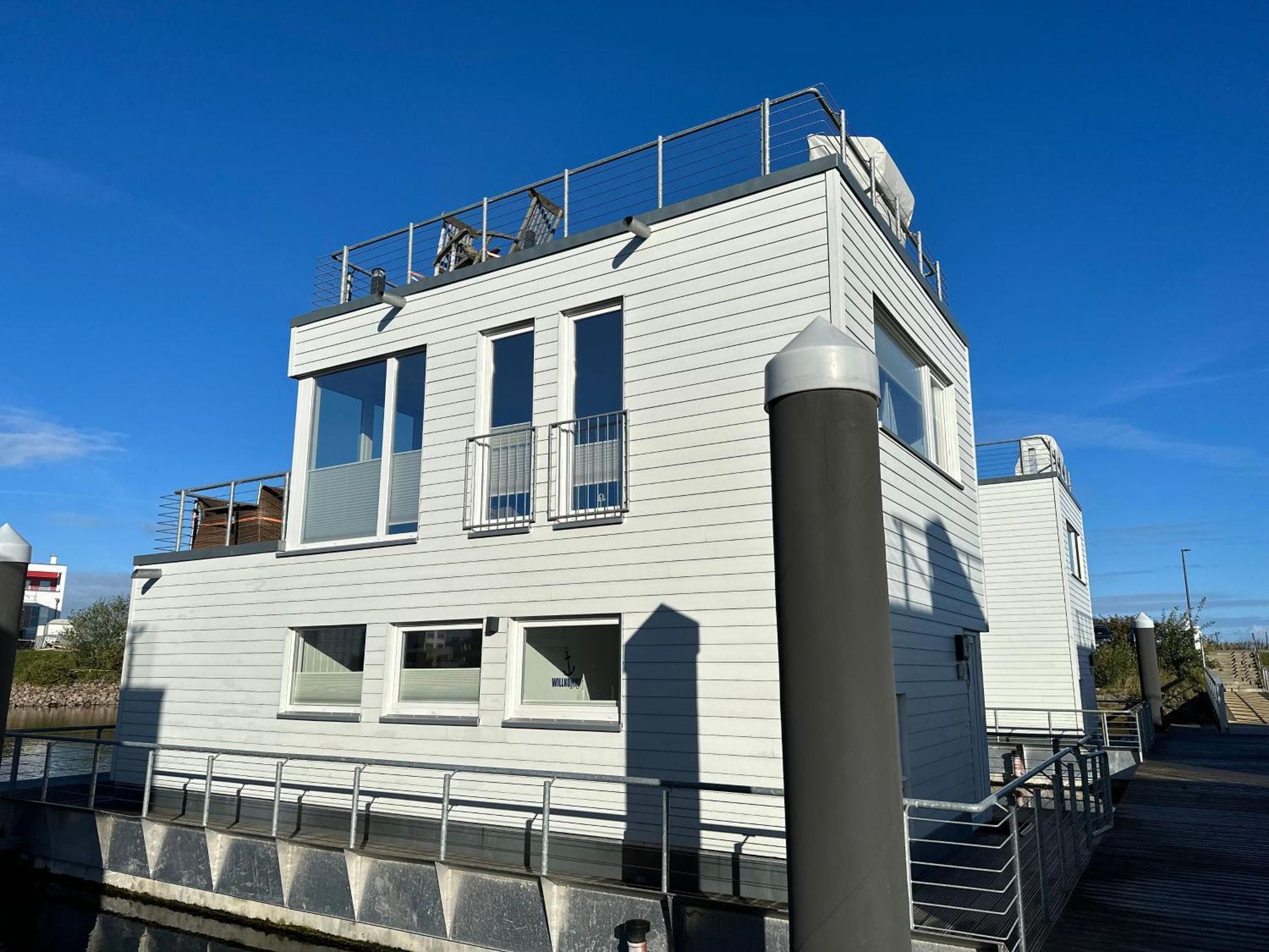 Schwimmendes Haus - An Bord Zwei Hotel Olpenitz Exterior foto